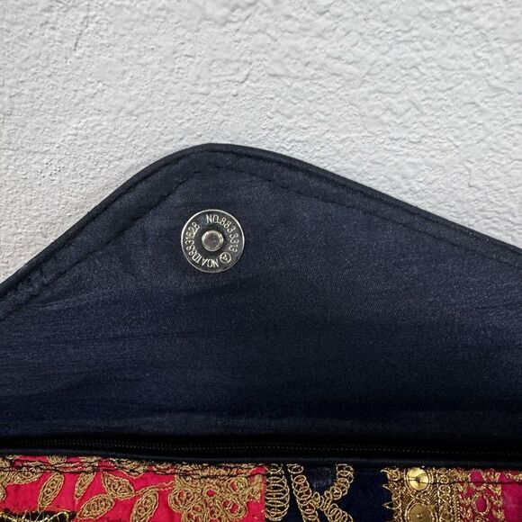 Indian Handmade Purse Vintage Patchwork Embroidery Ladies Envelope Clutch Bag - Picture 6 of 11